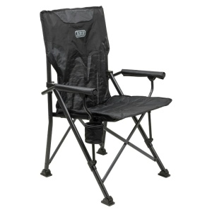 Scaun pliabil camping max. 150 kg, cu husă, culoare negru-gri, ARB Base