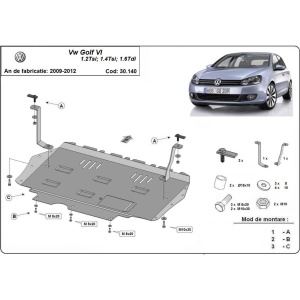 Scut auto metalic Volkswagen