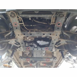 Scut cutie de viteza si diferential Suzuki Grand Vitara 2 (2005 - 2019), grosime 3 mm, vopsit in camp electrostatic