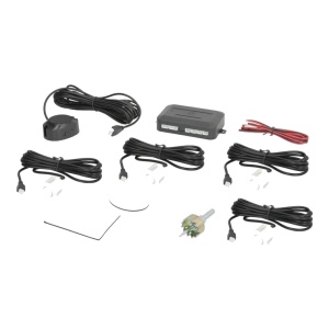 Senzori parcare spate, set 4 senzori albi, cu avertizare sonoră, M-Tech CP7W