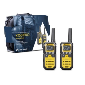 Set 2 stații PMR Midland Alan XT50 PRO Hobby&Work, 16 canale