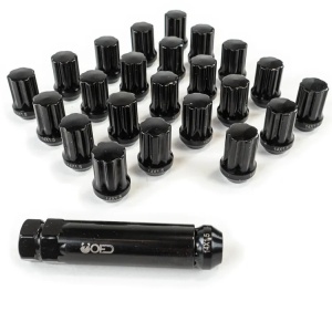 Set Piulite Negre Antifurt 36mm, M14x1.5 24 buc OFD