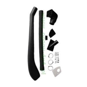 Componentele complete ale kitului de snorkel pentru Jeep Wrangler TJ/YJ (1996-2006).