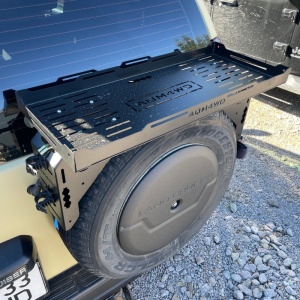 Suport multifuncțional pentru accesorii pe roată de rezervă, Negru, AQM4WD - Img 3