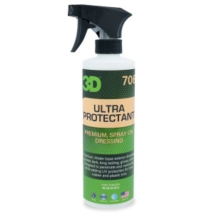 Tratament anvelope si plastic 3D Ultra Protectant, protecție UV, pe bază de apă, lungă durată, 3DProducts