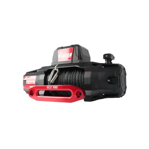 Troliu electric Grizzly Winch 13500lbs (6123kg) 12V cablu sintetic 25m Raport 150:1