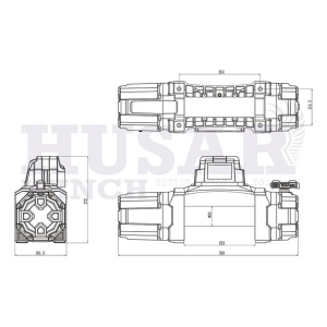 Troliu Husar Winch 12000lbs