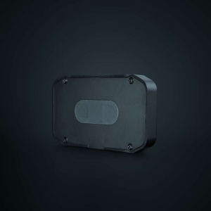 Spatele unității de control wireless SKYN1 EXP cu șuruburi de fixare, Unitate de control wireless.