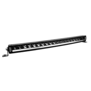 Bara LED curbat Siberia SRC 55,8 cm, 100W, 4500 lm, rază 401 m, 6000K, fascicul combo, lumină alb și amber, carcasă aluminiu negru, lentilă clar, suport inox, rezistent la apă și praf (IP67/IP69K), Strands