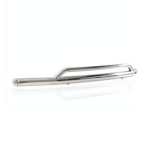 Bara de protecție Arrow Plus Chrome pentru Toyota Hilux (2026+) dintr-un unghi lateral stânga.