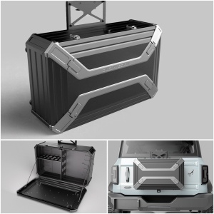 Cutie depozitare hayon Jeep Wrangler JL / JK (2007-prezent) 60 L organizator Jusn Design - Img 2