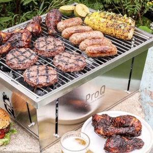 Grătar pliabil din inox 42x32 cm FlatDog ProQ