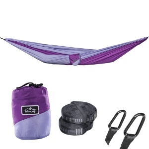 Hamac hikerjoy, nylon tip parașută 210T, capacitate 225 kg, alpine lavender hikerjoy