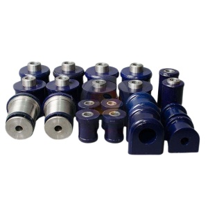 Kit bucse Jeep Cherokee KJ (2004-2008) Poliuretan Cu Bucse Caster Metalice Albastre 85 ShA Elast-Pol
