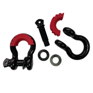 Kit de recuperare Off-Road complet cu Sufe, Ocheți, Scripete, Mănușă, Greutate cablu troliu și Geantă Camuflaj EMD4x4