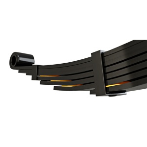 Detalii ale arcului lamelar din kitul de suspensie pentru Toyota Land Cruiser 78/79, lift 50 mm.