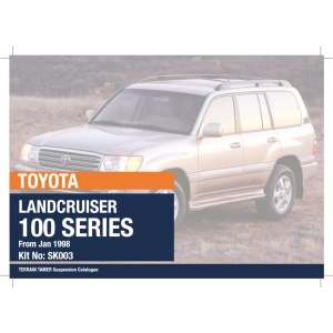 Tabel de compatibilitate pentru kitul de suspensie Terrain Tamer 40mm pe Toyota Land Cruiser 100, Toyota Land Cruiser.