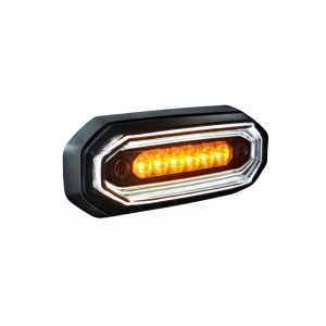 Lampa de avertizare directionala cu 6 LED-uri FOR9T Aura, lumina pozitie alba, 10-48V, IP67 Strands