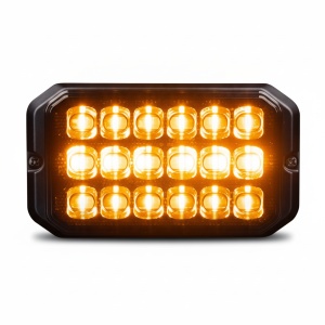 Lampa de avertizare stroboscopica universala Dark Knight Duo 18 LED, Alb/Chihlimbar, 20 moduri, Strands
