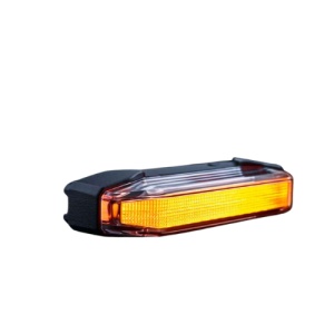 Lumina de pozitie galbena Firefly See Me 102x42,5x23 mm, 1,5W / 1W, 10-48V, cablu 1 m, aluminiu negru, lentilă transparentă, rezistent la apă și praf (IP67), Strands