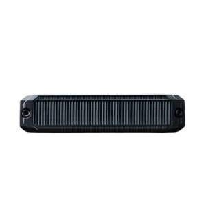 Lumină marcaj lateral Slim LED Dark Knight SM6 10–32V, 6W, 6 LED galben-ambre, rezistent la apă și praf (IP69K), carcasă aluminiu negru, lentilă fumurie, Strands