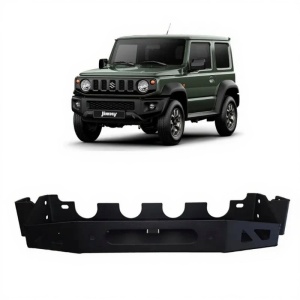 Suport troliu dedicat pentru Suzuki Jimny 3 uși (2018-2025), prezentat cu vehiculul.