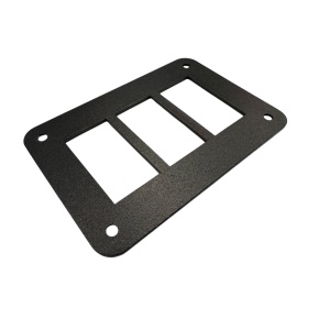 Panou montaj pentru 3 butoane tip Carling universal aluminiu negru ORE4x4
