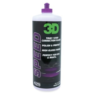 Pasta polish auto one step cu ceara, curatare, corectie zgarieturi, luciu, protectie, 3D Speed, 60 ml, 3DProducts