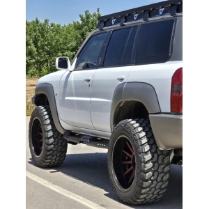 Portbagaj Slim Nissan Patrol Y61 GU3 si GU4 Lung, 216 x 126 cm, Aluminiu, cu sine T-Slot, AQM4WD T40