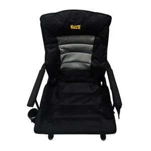 Scaun de camping pliabil CampTalk, portabil, cu husă de transport, greutate redusă 6.3 kg, suport de pahar și buzunar de depozitare integrate, 61 x 70 x 105 cm