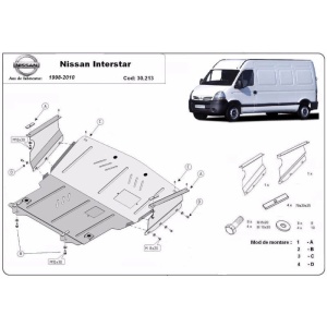 Scut auto metalic Nissan Interstar 1998 - 2010 - Img 3