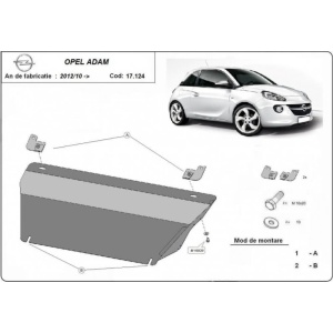 Scut auto metalic Opel Adam 2012 - 2019