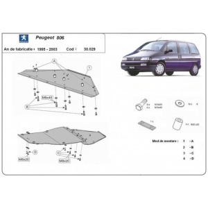 Scut auto metalic Peugeot