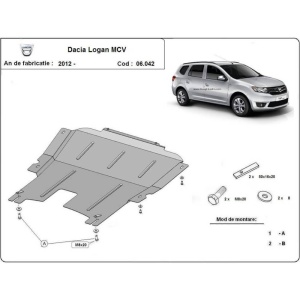 Scut motor metalic Dacia