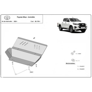 Scut radiator din aluminiu Toyota Hilux Invincible 2021 - 2023 - Img 2