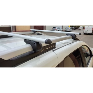 Set bare transversale portbagaj universal din aluminiu cu antifurt, 120 cm, max. 90 kg KVO - Img 2