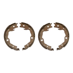 Vedere frontală a setului de saboți frână de mână TRW 32mm pentru Qashqai I, Nissan Qashqai I.