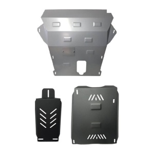 Set scuturi metalice Dacia Duster 1 4x4 (2014-2017): motor, cutie de viteze, radiator, bară față, diferențial spate și rezervor