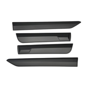 Slim door trim, black, ABS plastic, Toyota Hilux (2016+) Safari