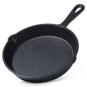 Tigaie din fontă 20 cm, mâner lung, 1.2 kg, Vilde