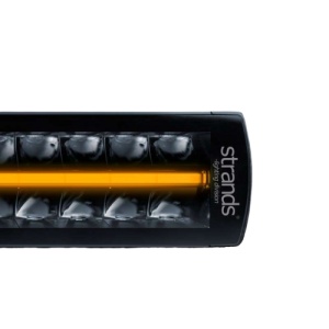 Bara LED Siberia DR 200W, 5700K, 56,2 cm, 6316 lm, rază 424 m, fascicul optimizat, aluminiu negru, rezistent la apă și praf (IP67/IP69K), DT-4PIN, Strands