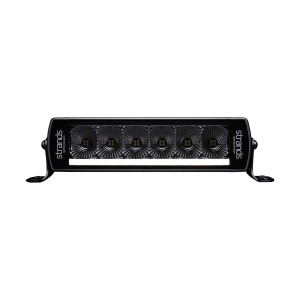 Bara LED Siberia Next Level 28,6 cm, 120W, 9200 lm, rază 78 m, 6000K, fascicul flood, lumină alb, roșu și amber, carcasă aluminiu negru, lentilă clar, suport inox și aluminiu, rezistent la apă și praf (IP67/IP69K), Strands