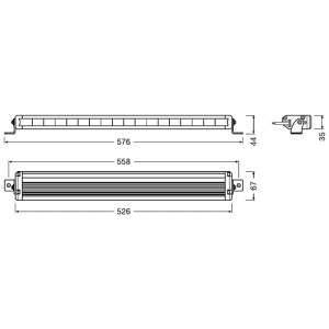 Bara LED Spot 6000K 62W 52.6 cm Osram VX500-SP - Img 7