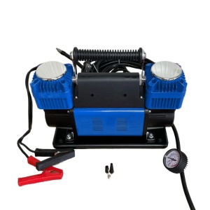 Compresor Auto Off-Road Profesional 12V Husar Winch 300L/min, Dublu Piston, 90A, Kit Complet
