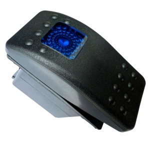 Comutator tip Carling pornit/oprit iluminat albastru 12V/24V, 3 pini, universal, ORE4x4 - Img 4