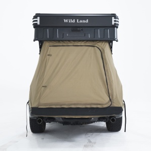 Cort de acoperis auto 2-3 persoane, cu două niveluri, compatibil cu autovehicule tip pick-up, acționare automată, Wingman Wild Land