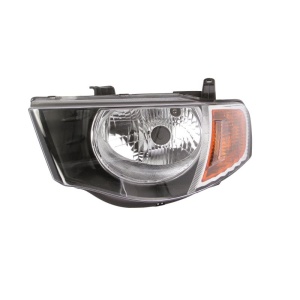 Far stânga Mitsubishi L200 (2005-2015), reglaj manual, semnalizare portocalie, Depo