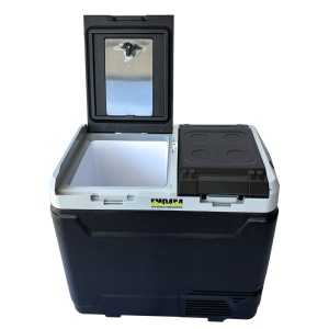 Frigider si congelator auto portabil 60 L, cu compresor, alimentare 12V/24V/220V, Bluetooth, control digital, -20°C +20°C, EMD4x4