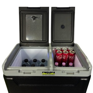 Frigider si congelator auto portabil cu roți 60 L, cu compresor, alimentare 12V/24V/220V, Bluetooth, control digital, -20°C +20°C, EMD4X4