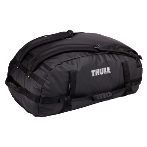 Geanta Thule Chasm prezentată cu bretelele pentru purtare ca rucsac.